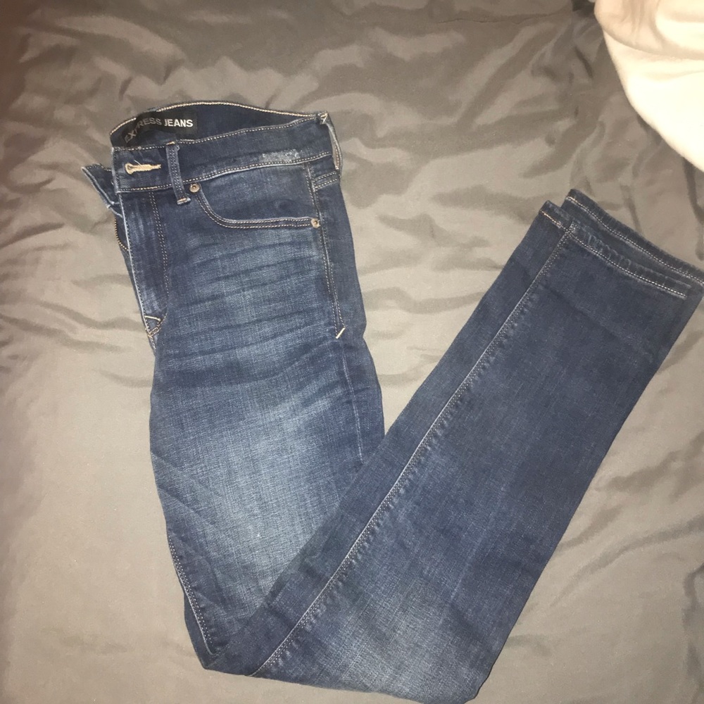 Express Performance Stretch skinny mid rise jeans